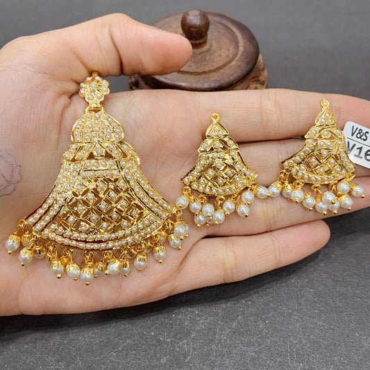 Jadau Pendant Set 56543