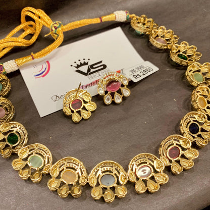 Kundan Necklace set 526726