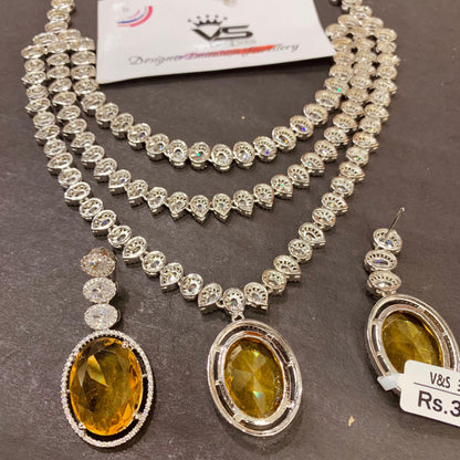 Zircon Necklace Set 34446