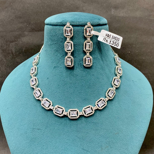 Zircon Necklace Sets  25884