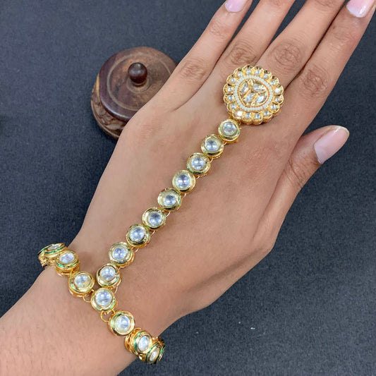 Kundan Hath Phool Rings 54554155
