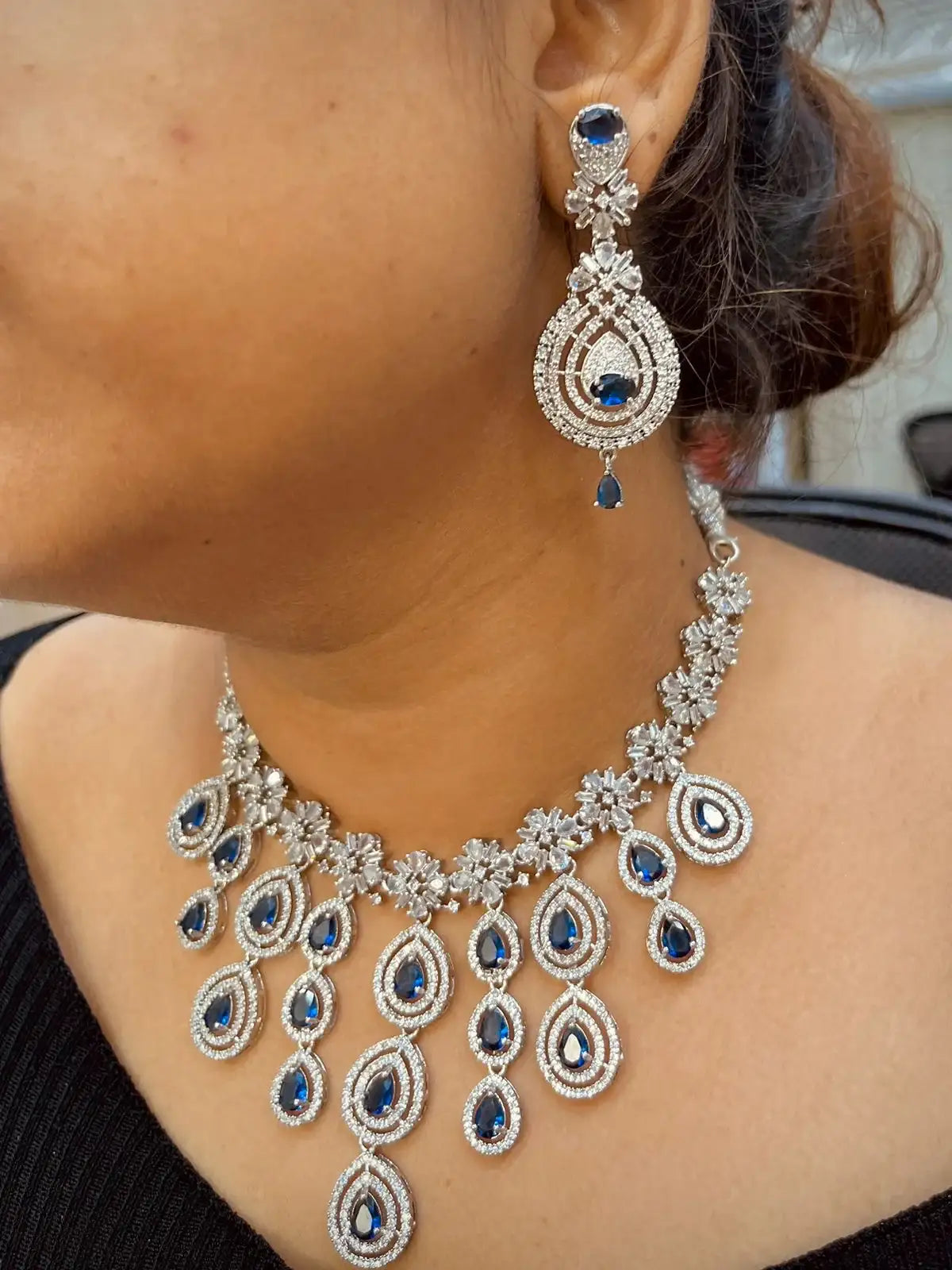 Zircon Necklace Set 753366
