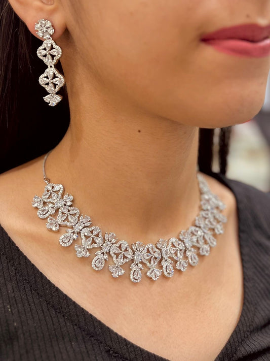 Zircon Necklace set 56654