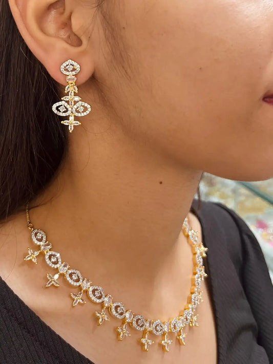 Zircon Necklace Set 465949