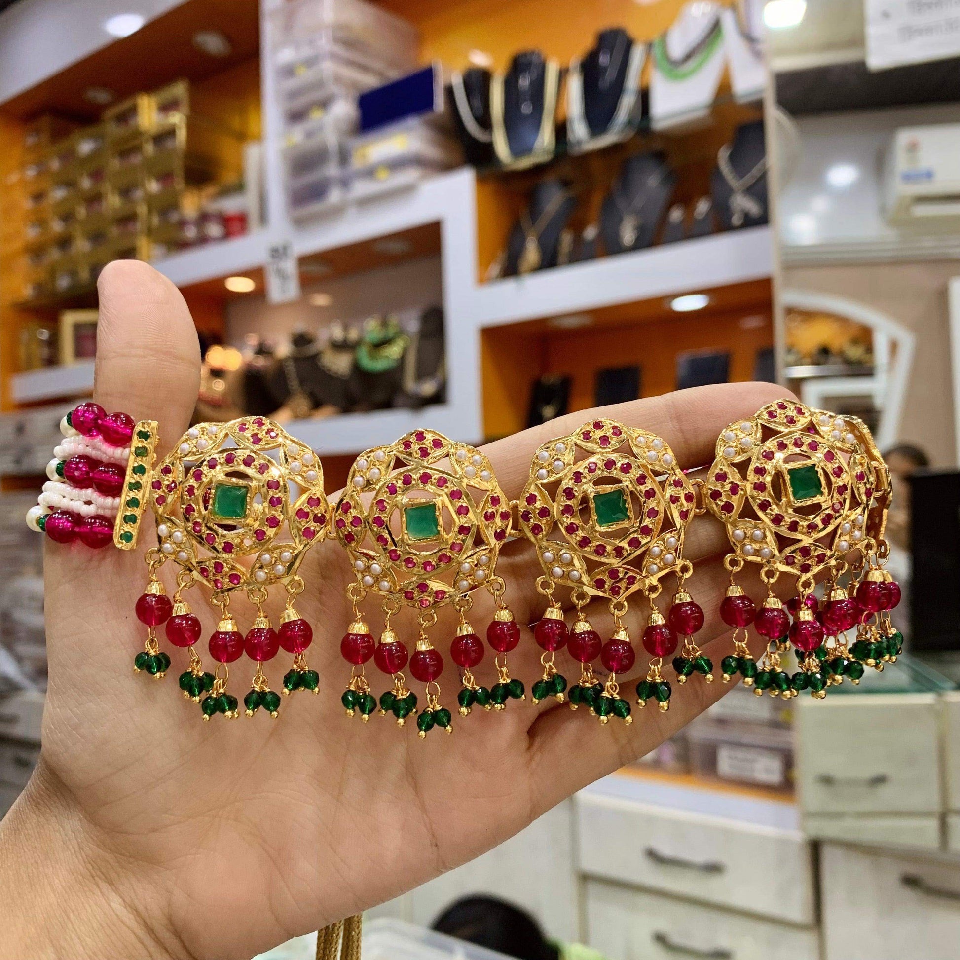 Jadau Necklace Sets 77377830