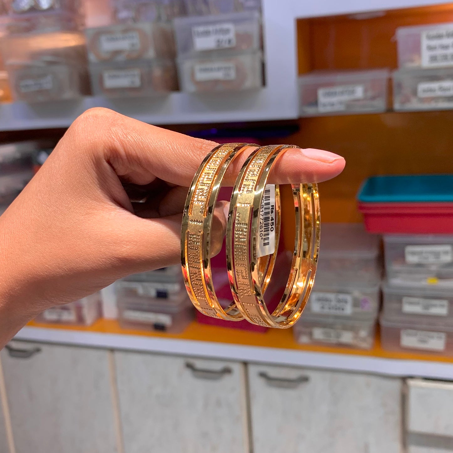 Gold Plated Bangles 44465444