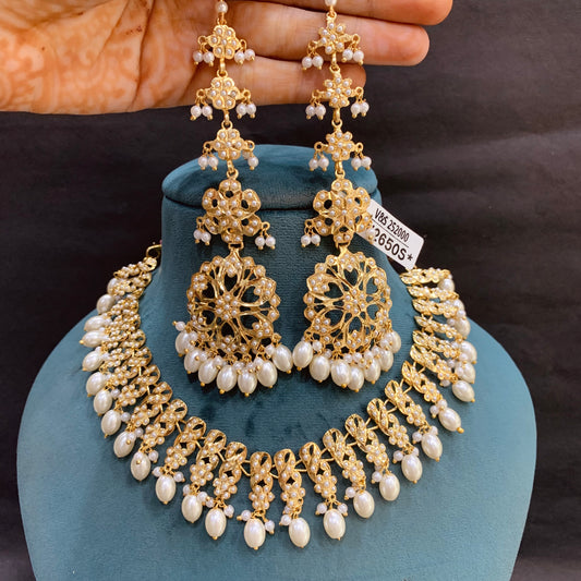 Jadau Necklace Set 21344