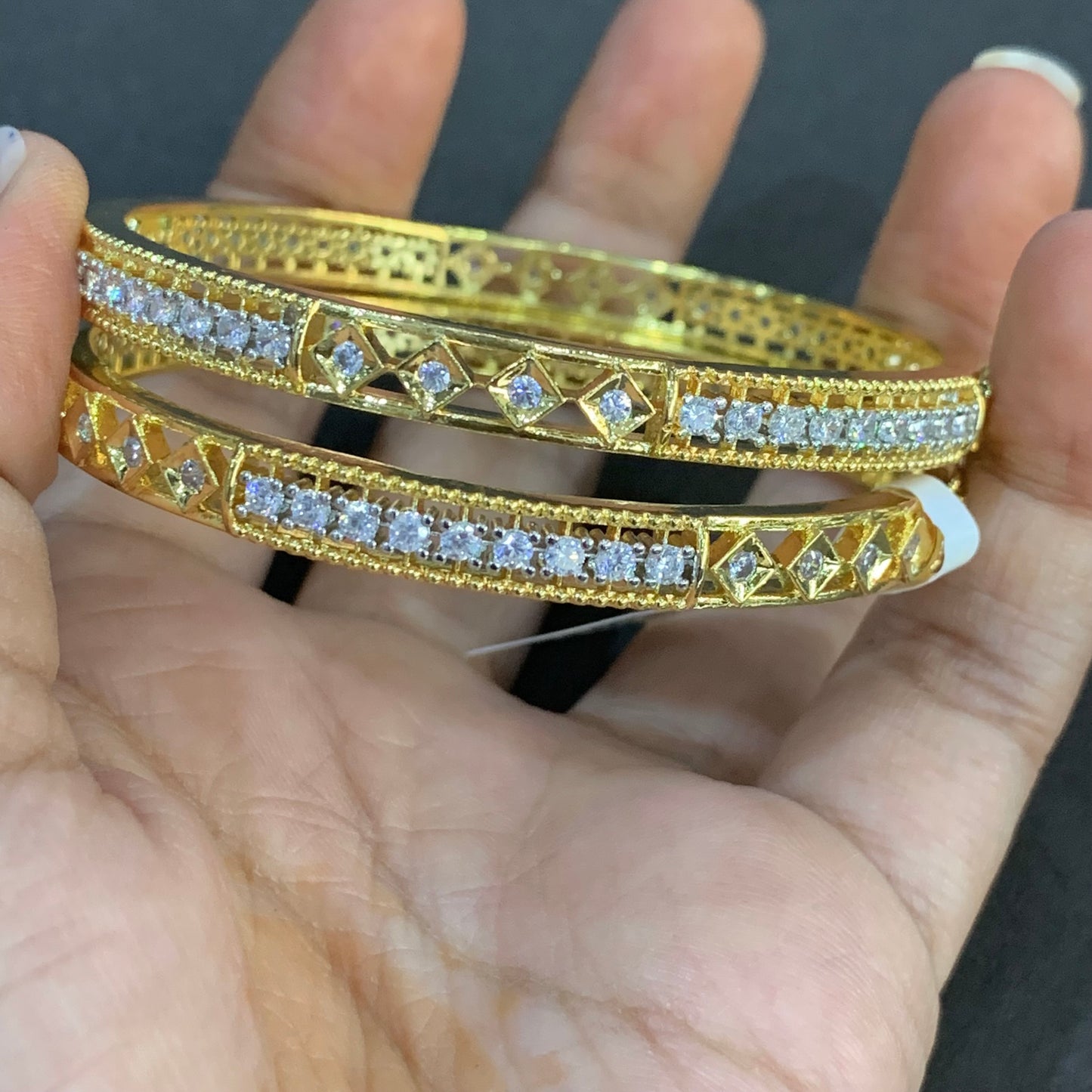 American Diamond Bangles 12634