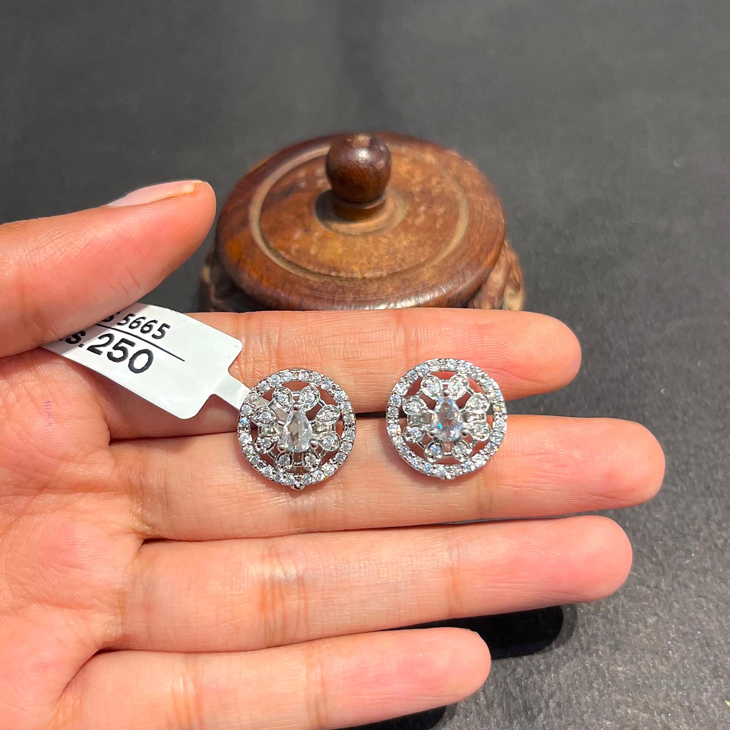 Zircon Earrings 743004