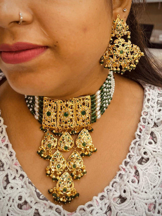 Jadau choker set 5578646 - Vijay & Sons