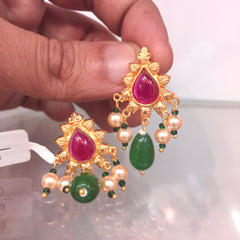 Jadau Earrings