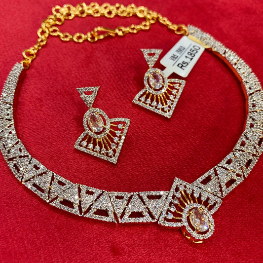 Zircon Necklace Set 412332