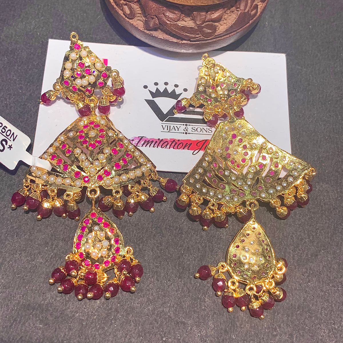Jadau Earrings 425345533