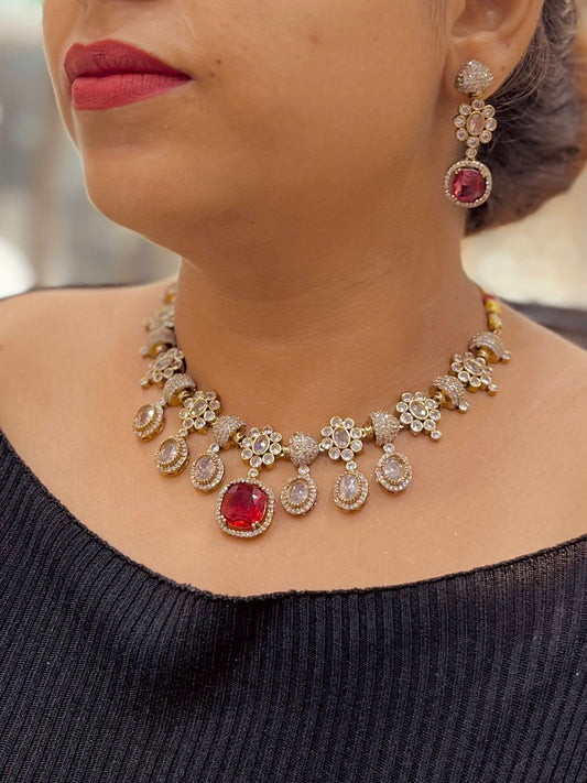 Zircon Necklace sets 69855