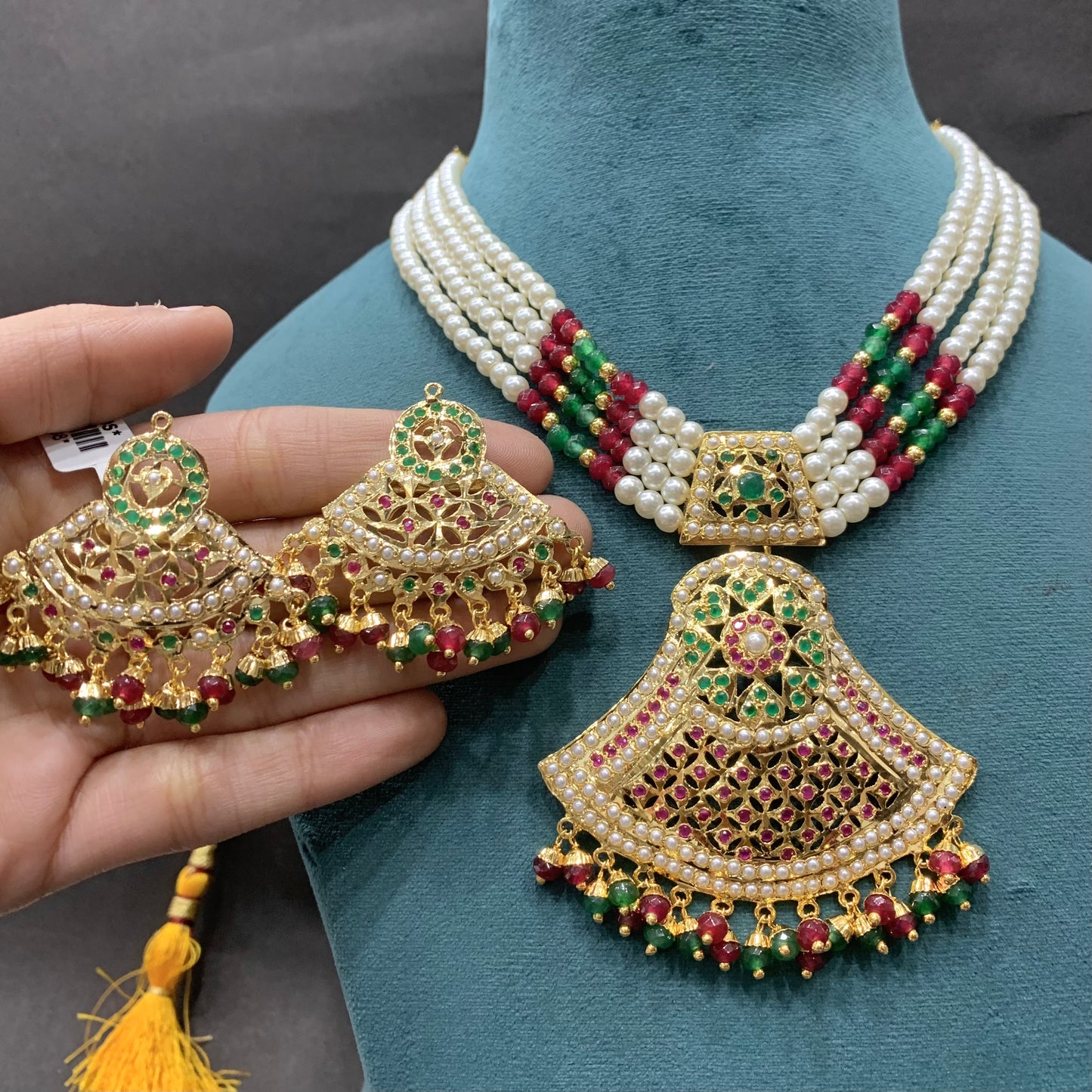 Jadau Necklace Set 123098