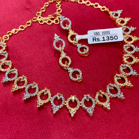 Zircon Necklace Set 33555