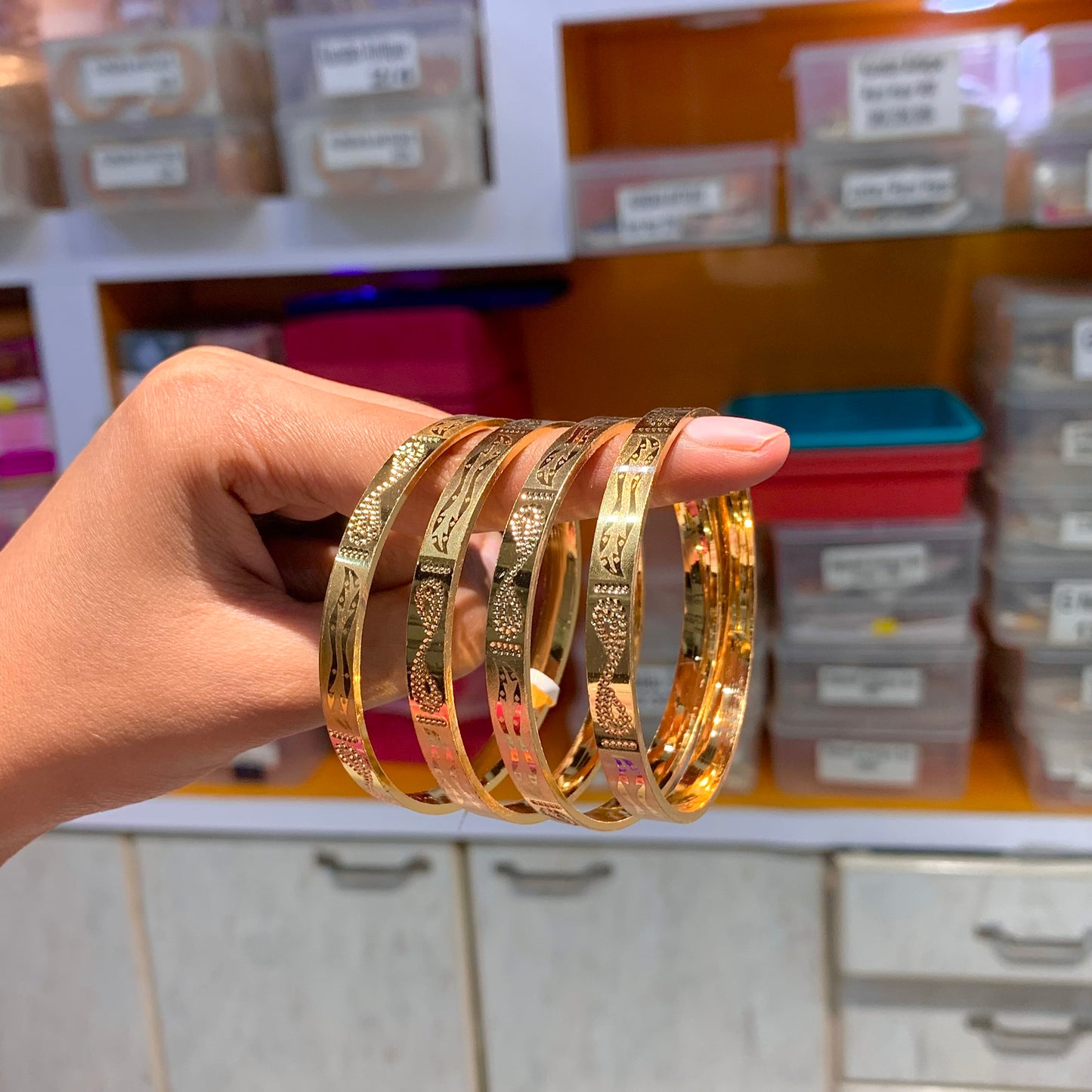 Gold Plated Bangles 456775