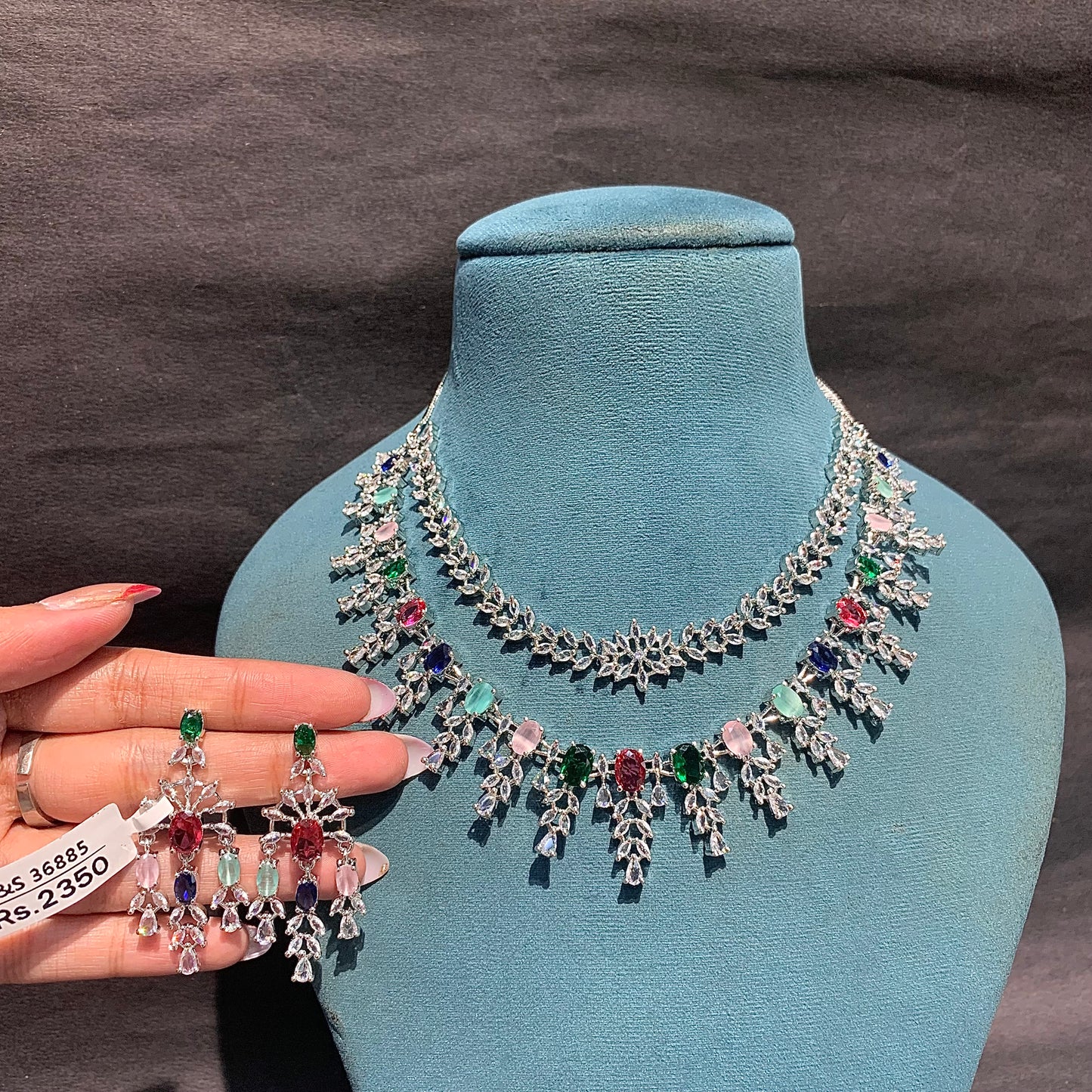 Zircon Necklace Set 829993