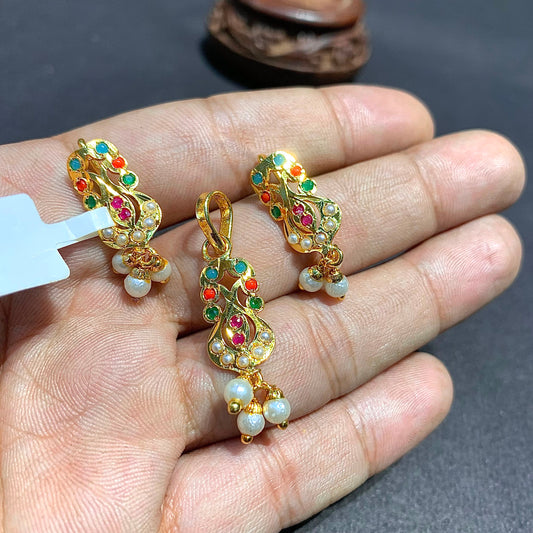 Jadau Pendant Set 4676667