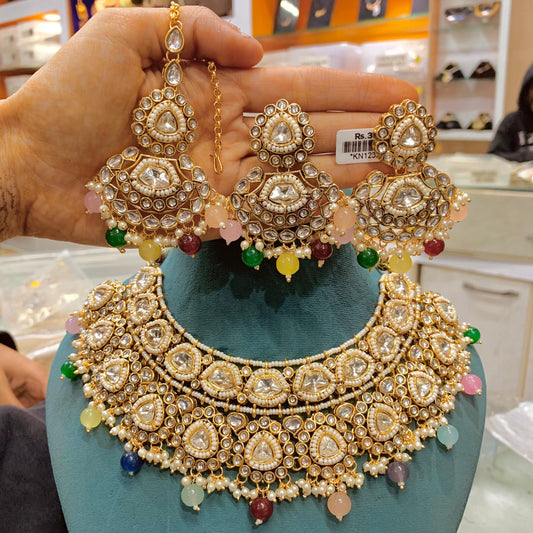 Kundan Necklace Set 46336