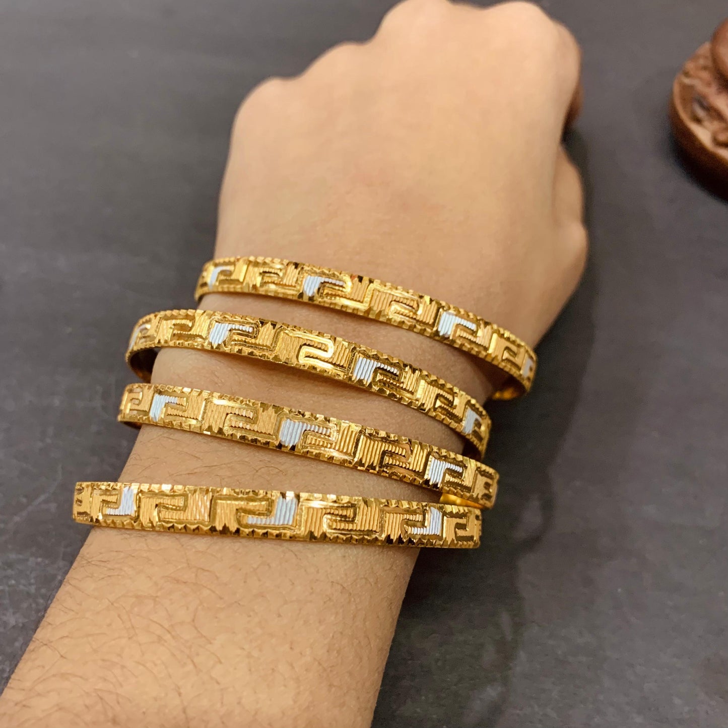 Gold Plated Bangles 324232