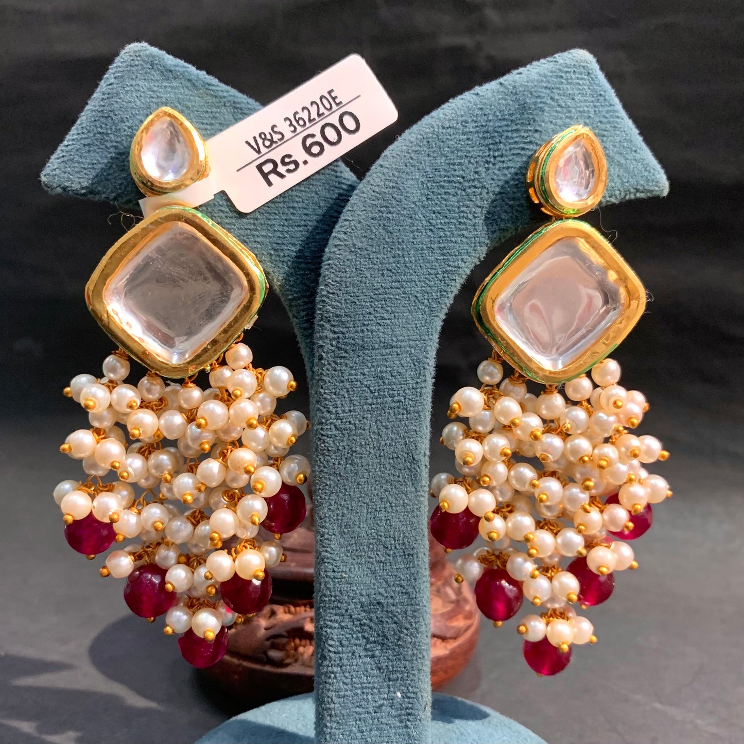 Kundan Earrings 424556