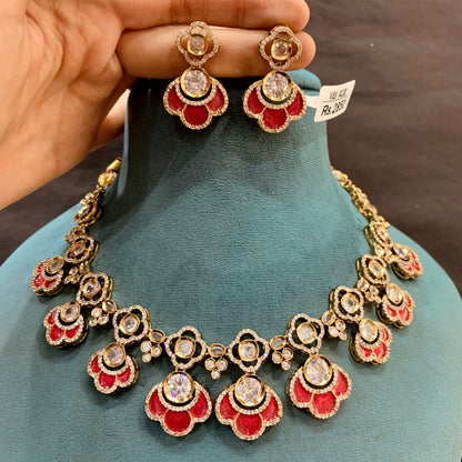 Kundan Necklace Set 45654
