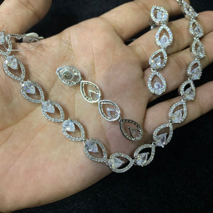 Zircon Necklace set 68747