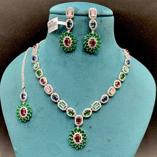 Zircon Necklace Set 23414