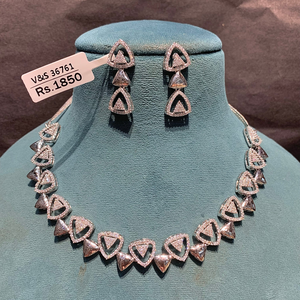 Zircon Necklace Set 73929