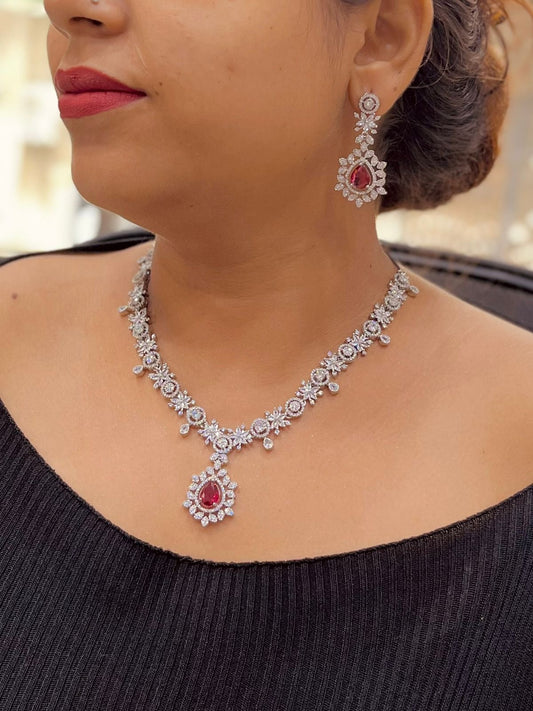 Zircon Necklace Set 478460