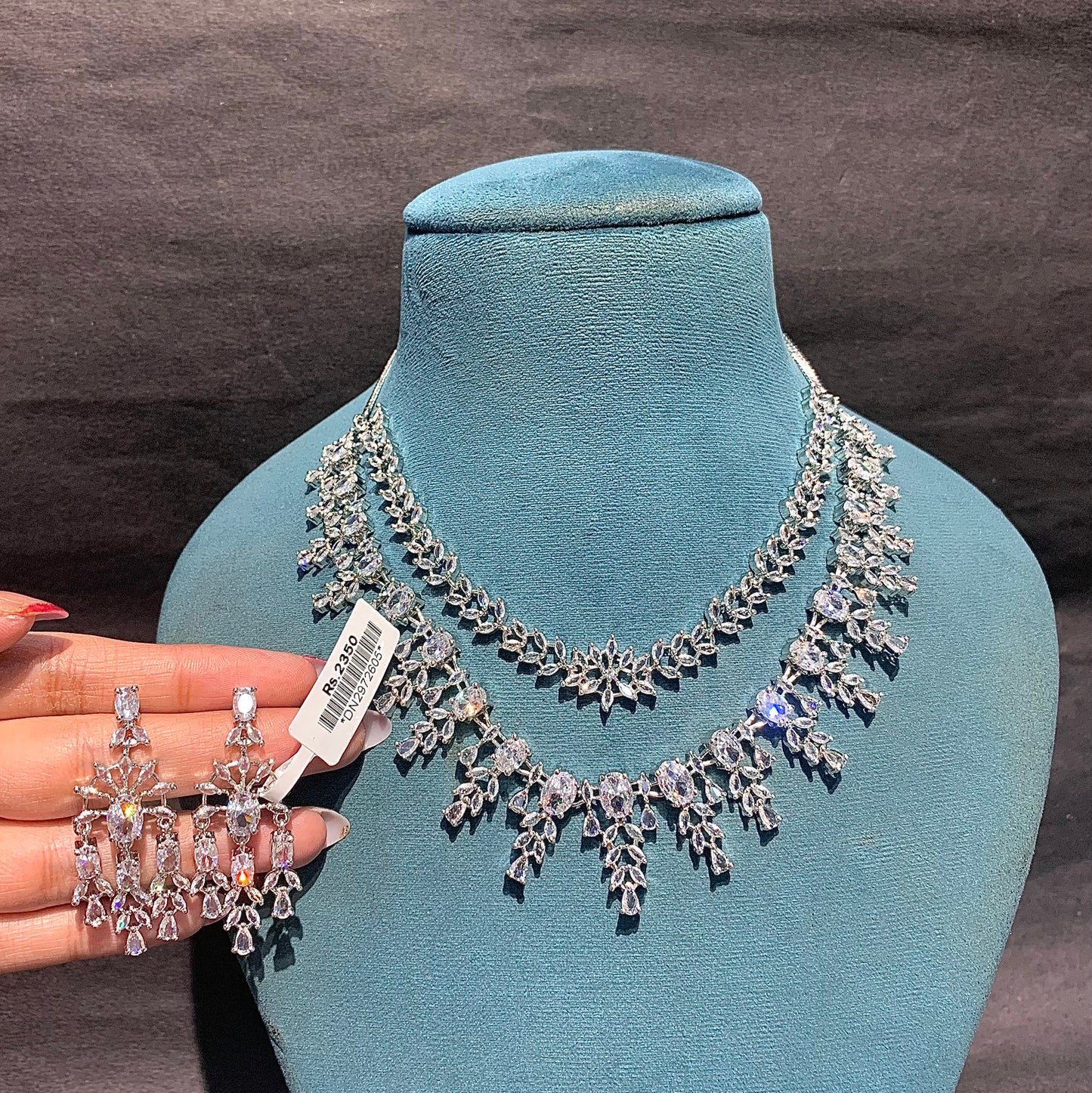 Zircon Necklace Set 829993