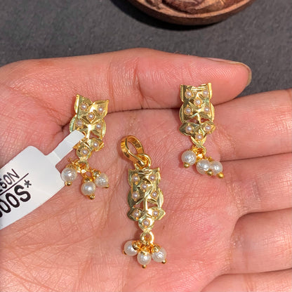 Jadau Pendant Set 4546665