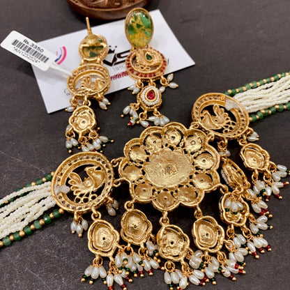 Kundan Necklace Set 62773