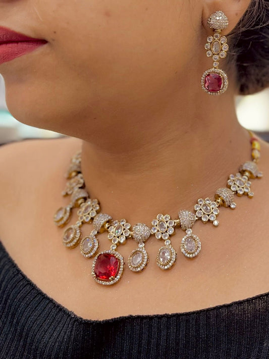 Zircon Necklace sets 69855