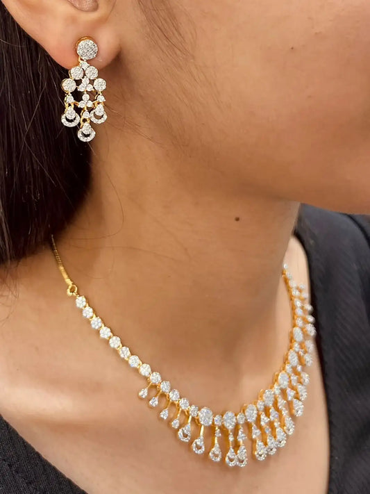 Diamond necklace set 23667