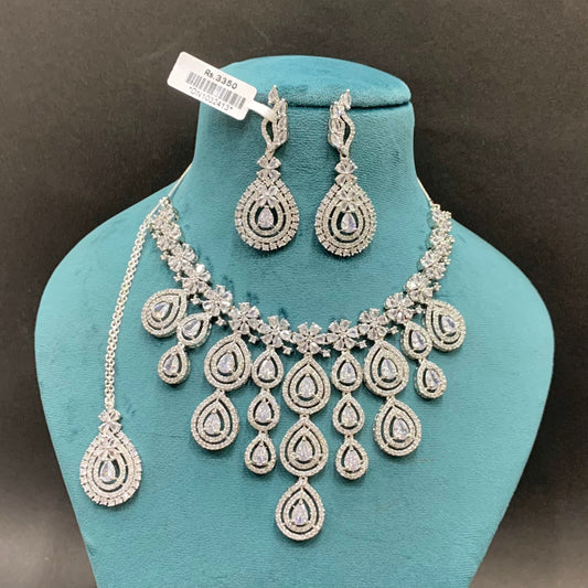 Zircon Necklace Set 753366