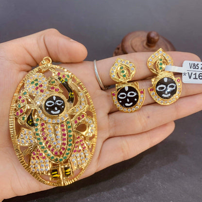 Jadau Pendant Set 456654 - Vijay & Sons