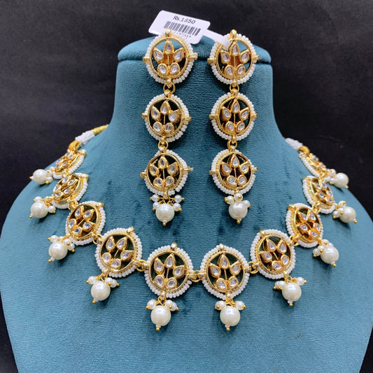 Kundan necklace set 826703