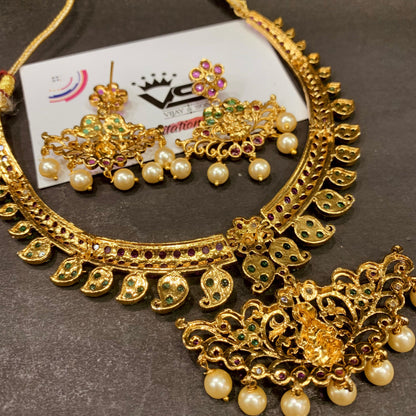 Jadau Necklace Set 63763