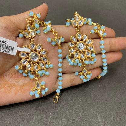 Kundan earrings 467656