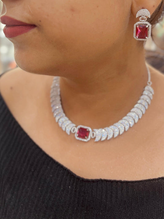 Zircon Necklace Set 45632