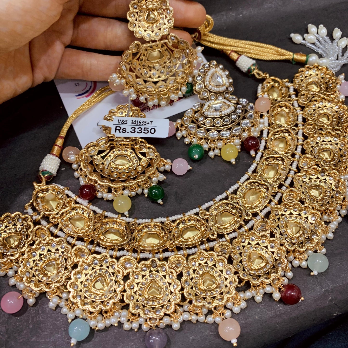 Kundan Necklace Set 46336