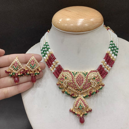 Jadau Necklace set 133256