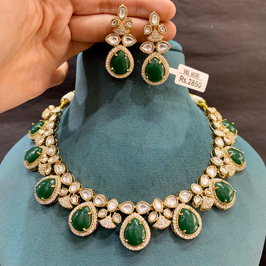Kundan Necklace Set 35555