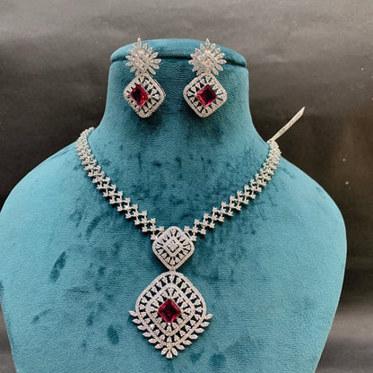 Zircon Necklace Set 47846