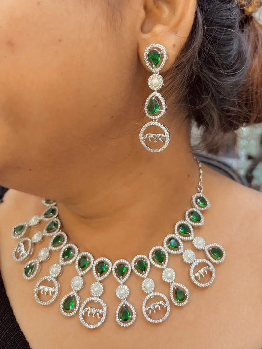 Zircon Necklace Sets  246775
