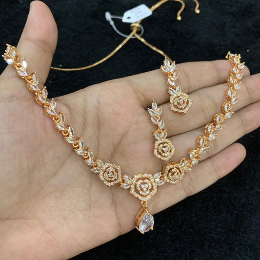 Zircon Necklace Set 23415