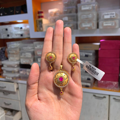 Kundan Pendent Set 739276