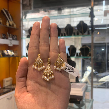 Jadau Pendant Set 366655